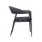 Garden Rattan Armchair Outdoor Coffee Shop Furniture Waterproof Rope Chair With Cushion