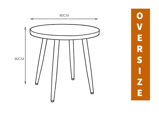 Metal round table