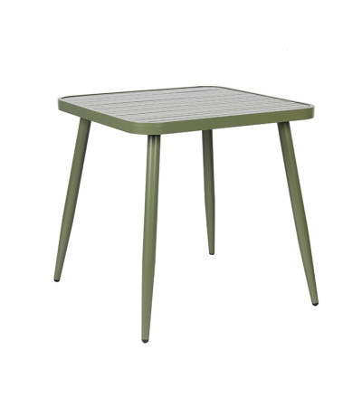 Home Garden Mesa de comedor Muebles Mesa cuadrada de metal para muebles de patio al aire libre