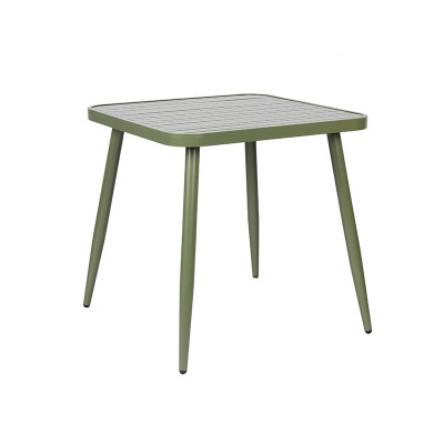 Table carrée en métal de meubles de table à manger de jardin à la maison pour les meubles extérieurs de patio