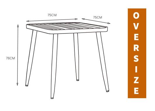 Metal round table