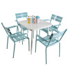 Outdoor Restaurant Dining Furniture Square Table For Terrace Dinning Room Modern Style