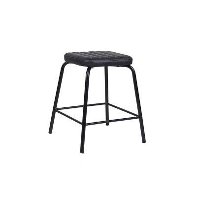 Home Dining Furniture Leather Seat Metal Stool Modern Stylish Furniture For Dining Room