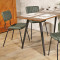 Leather Dining Chairs Metal Frame High Quality Dinning Room Furniture Upholstered Chair
