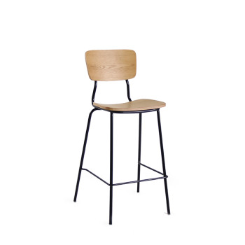 Solid Wood Bar Chair Bistro Dinning Furniture High Chairs For Indoor Bar Furniture