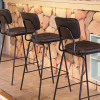 Luxury Leather High Chair For Home Bar Indoor Furniture Kitchen Side Bar Chair Stool