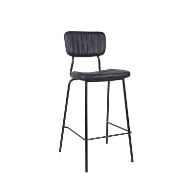 Luxury Leather High Chair For Home Bar Indoor Furniture Kitchen Side Bar Chair Stool