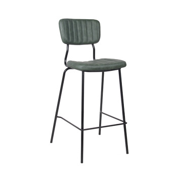 Vintage Interior Upholstered High Bar Chairs Indoor Bar Furniture Restaurant Stool Chair