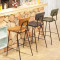 Vintage Interior Upholstered High Bar Chairs Indoor Bar Furniture Restaurant Stool Chair