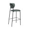 Metal Frame Leather Bar Chair For Indoor Bistro High Chair Restaurant Dining Furniture