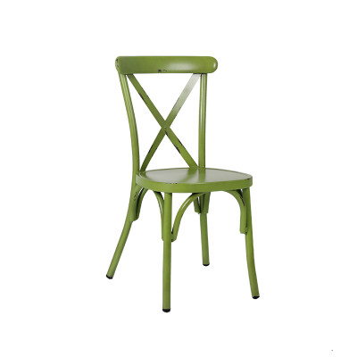 Event Metal Chair For Wedding Indoor And Outdoor  Rental Furniture Cross Back Chair