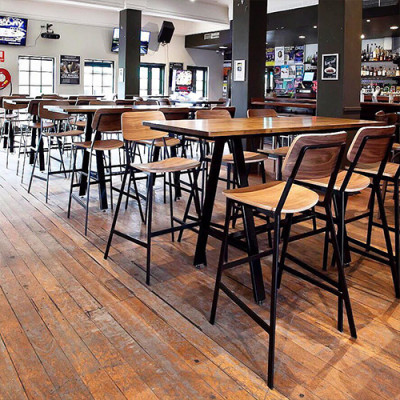 Hotel Restaurant Dining Furniture Wood Bar Chair Modern Bar Chair Indoor Furniture
