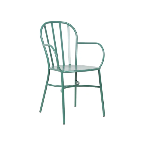 Outdoor Party Furniture Aluminum Armchairs Event Rental Furniture Stackable Metal Chair