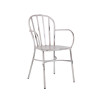 Coffee Shop Chairs With Armrest Outdoor Furniture Wire Back Dining Chair For Restaurant