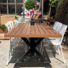 Vintage Dining Table For Garden 1 Table With 6 Chairs Home Furniture Outdoor Terrace Table