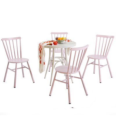 Indoor Commercial Furniture Modern Metal Dining Chair Vintage Restaurant Dinning Furniture