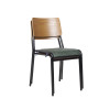 Classic Design Restaurant Wood Chair Pu Seat Indoor Commercial Chairs For Cafe