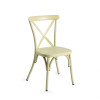 Indoor Coffee Shop Steel Chair Retro Style Dining Room Furniture Stacking Coffee Chair