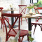 Indoor Coffee Shop Steel Chair Retro Style Dining Room Furniture Stacking Coffee Chair