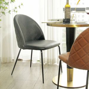 Meubles de salle à manger Chaise en cuir vintage Meubles de maison intérieurs Modernes et élégants