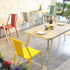 Food Service Shop Furniture Metal Colorful Dining Chair For Indoor Restaurant And Cafe