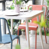 Outdoor Terrace Dinning Furniture Aluminum Waterproof Garden Chair For Patio