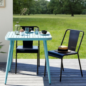 Outdoor Terrace Dinning Furniture Aluminum Waterproof Garden Chair For Patio