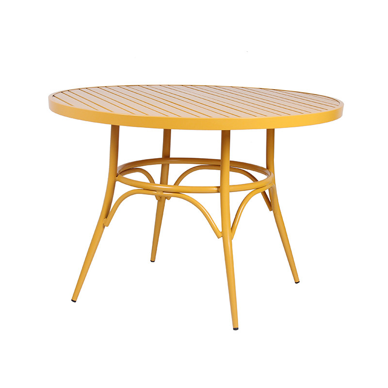 Dia 110cm Big Size Outdoor Round Table Metal Garden Furniture Dining