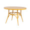 Dia 110cm Big Size Outdoor Round Table Metal Garden Furniture Dining Table