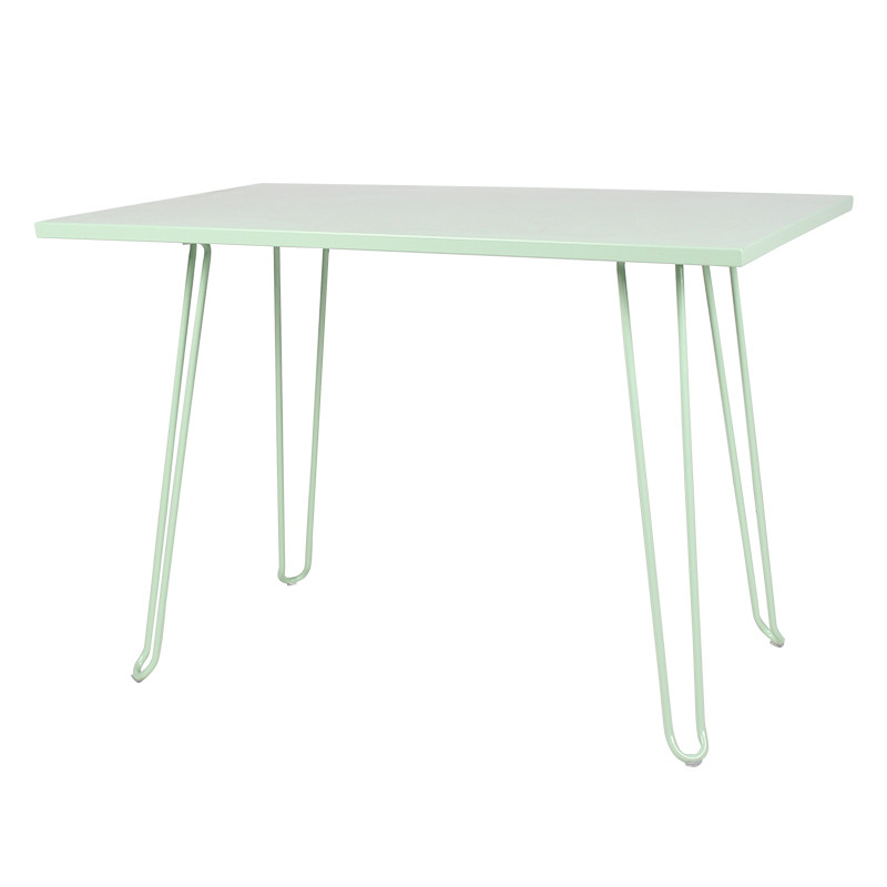 Outdoor Terrace Metal Table Garden Furniture Long Dining Table