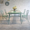 Home Dinning Furniture Set Table And Chairs Indoor Metal Modern Furniture