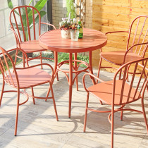 Outdoor Restaurant And Coffee Shop Furniture Metal Dinning Table And Chair Sets Commercial Furniture