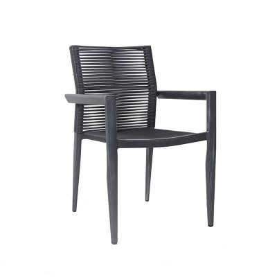 Restaurant Long Dinning Table Waterproof Outdoor Furniture High Quality Metal Table With 6-8 Chairs