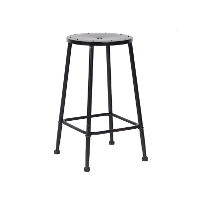 Indoor Height Bar Stool For Bar Furniture Metal Round Stool Chairs Restaurant Bar Retro Style