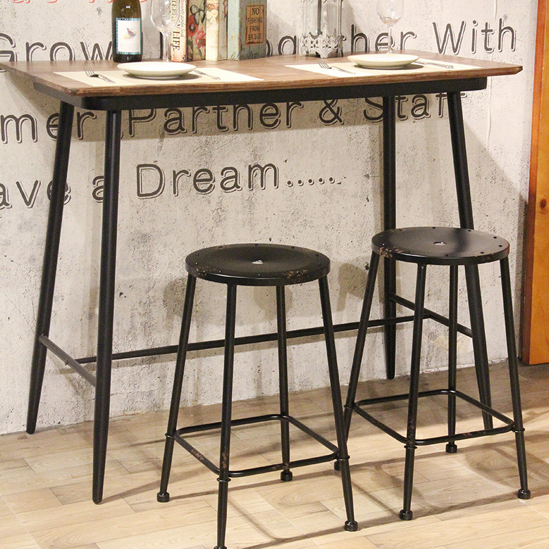 Metal high chair stool