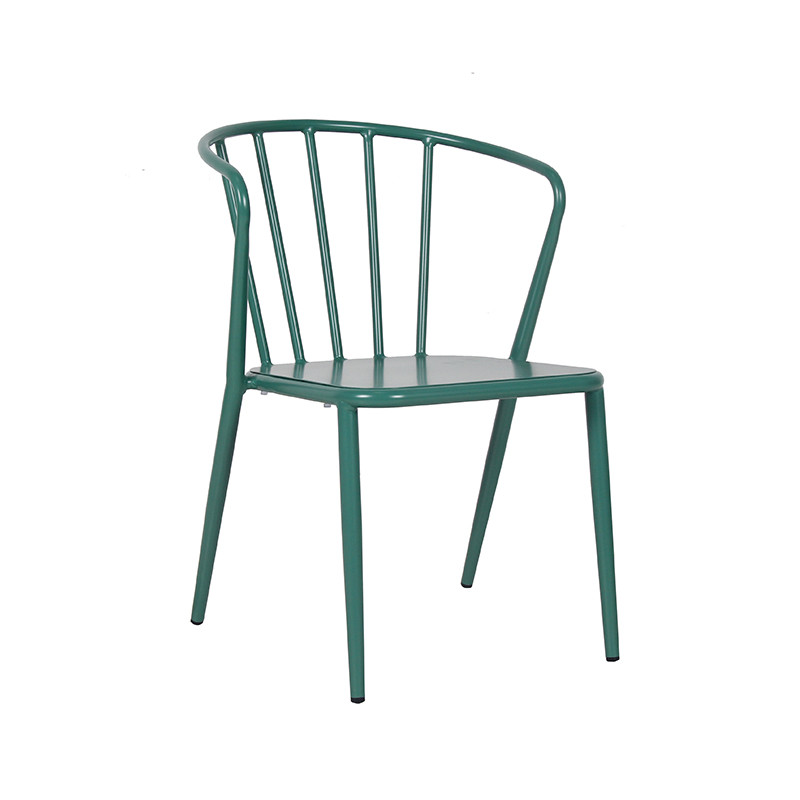 Metal Wire Chair Garden Furntiure Outdoor Use Modern Design Light Alu Dining Armchair Outdoor