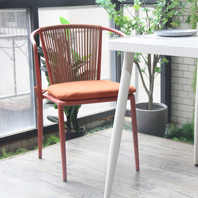 Commercial Outdoor Rope Dinning Chair Restaurant Furniture For Outside