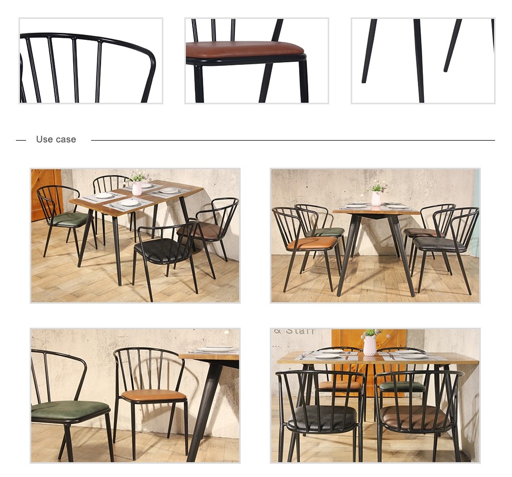 Metal restaurant furniture set
