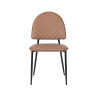Indoor Furniture Vintage Faux Leather Chair Metal Frame Commercial Restaurant Dinning Chair