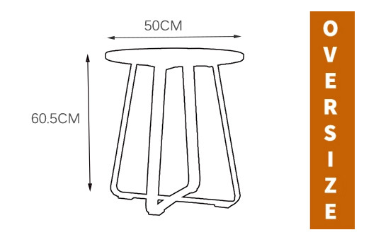 Aluminium side table 