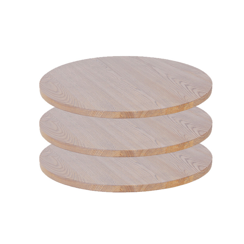 Modern Round Solid Wood Table Top For Cafe & Restaurant Wooden Table