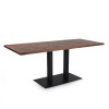 Double Metal Table Leg Restaurant Table Twin Iron Base Commercial Dinning Table Leg