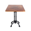Wholeasle Vintage Metal Base Coffee Shop Table Leg Match Solid Wood Table Top
