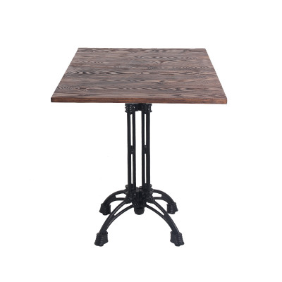 Wholeasle Vintage Metal Base Coffee Shop Table Leg Match Solid Wood Table Top