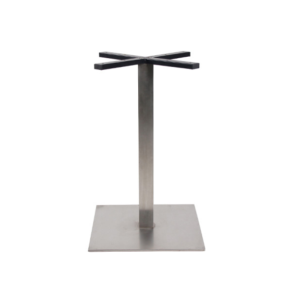 Restaurant Stainless Steel Table Base Manufacturer Coffee Shop Square Metal Table Leg Supplier