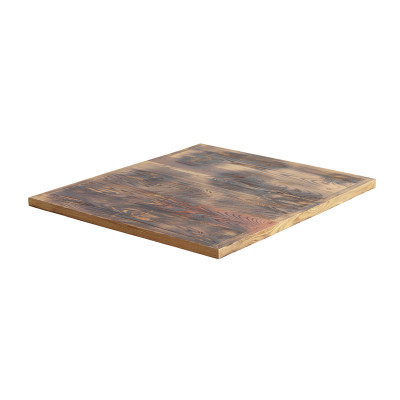 Commercial Coffee Shop Wooden Square Table Top Restaurant Furniture Wholesaler Retro Table Top