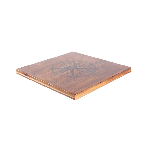 Wholesale Compass Table Top Restaurant Dinning Wood Table Top Vintage Design