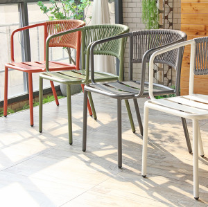Dinning Furniture Outdoor Rope Chair Manufacturer Modern Design For Outdoor Garden And Coffee Shop