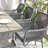 Metal Rope Chair Commercial Garden Furniture Wholesaler Waterproof Outdoor Chair For Terrace