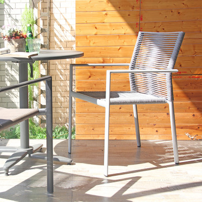 Metal Chair Factroy Wholesale Outdoor Chair Large Container Capacity Stackable Garden Chair